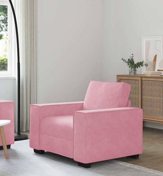 Sessel Rosa 59 cm Samt