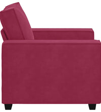 Sessel Weinrot 59 cm Samt