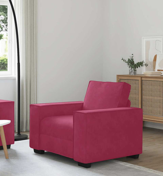 Sessel Weinrot 59 cm Samt