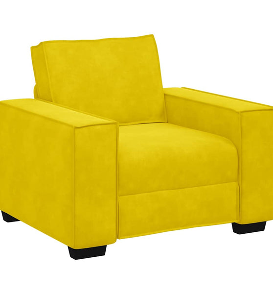 Sessel Gelb 59 cm Samt