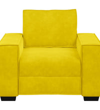 Sessel Gelb 59 cm Samt