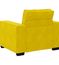 Sessel Gelb 59 cm Samt