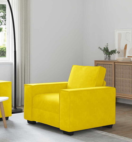Sessel Gelb 59 cm Samt