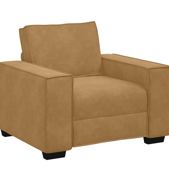 Sessel Braun 59 cm Samt