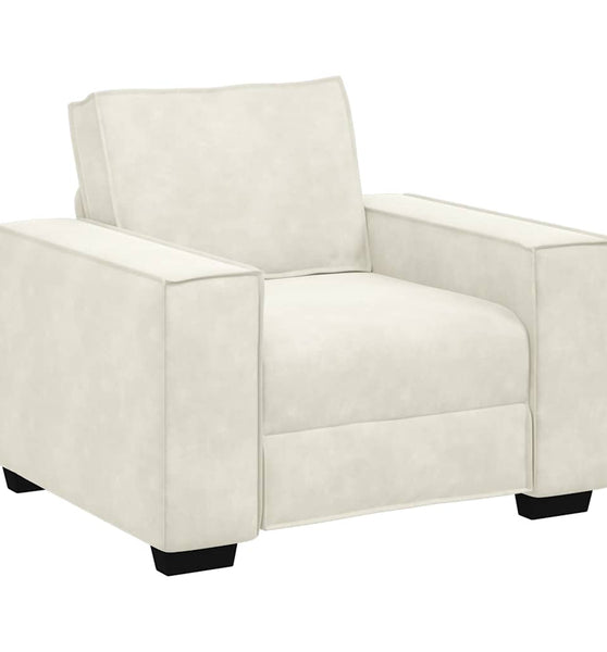 Sessel Creme 59 cm Samt