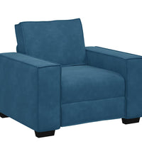Sessel Blau 59 cm Samt