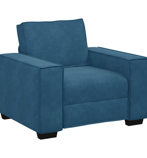 Sessel Blau 59 cm Samt