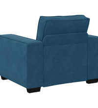 Sessel Blau 59 cm Samt