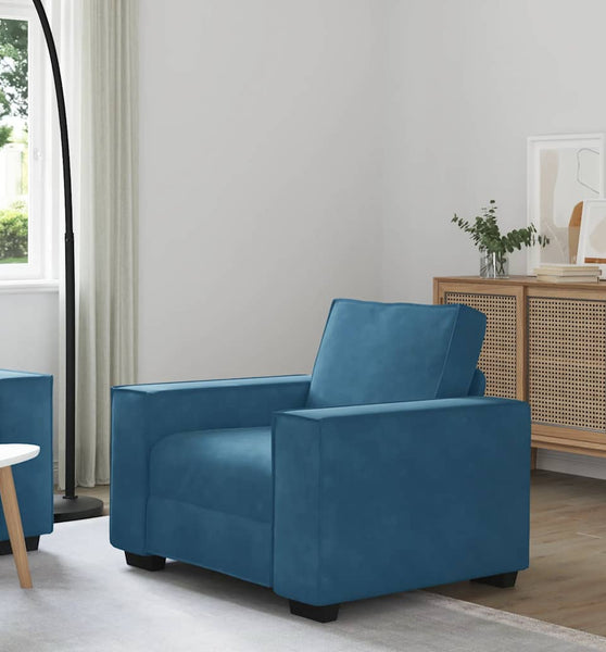 Sessel Blau 59 cm Samt