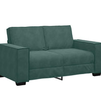 2-Sitzer-Sofa Dunkelgrün 120 cm Samt