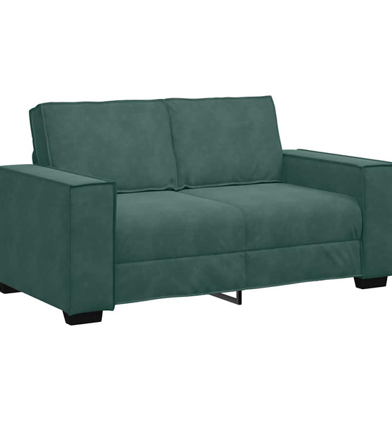 2-Sitzer-Sofa Dunkelgrün 120 cm Samt