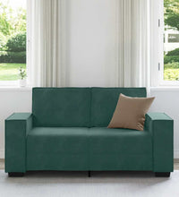 2-Sitzer-Sofa Dunkelgrün 120 cm Samt