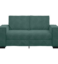 2-Sitzer-Sofa Dunkelgrün 120 cm Samt