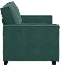 2-Sitzer-Sofa Dunkelgrün 120 cm Samt