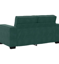 2-Sitzer-Sofa Dunkelgrün 120 cm Samt