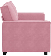 2-Sitzer-Sofa Rosa 120 cm Samt