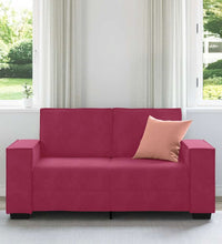 2-Sitzer-Sofa Weinrot 120 cm Samt