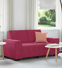 2-Sitzer-Sofa Weinrot 120 cm Samt