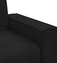 2-Sitzer-Sofa Schwarz 120 cm Samt