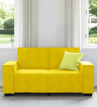 2-Sitzer-Sofa Gelb 120 cm Samt