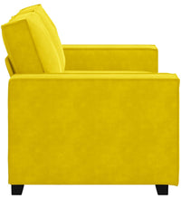 2-Sitzer-Sofa Gelb 120 cm Samt