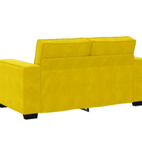 2-Sitzer-Sofa Gelb 120 cm Samt