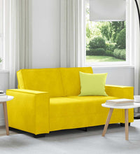 2-Sitzer-Sofa Gelb 120 cm Samt