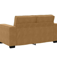 2-Sitzer-Sofa Braun 120 cm Samt