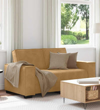 2-Sitzer-Sofa Braun 120 cm Samt