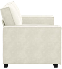 2-Sitzer-Sofa Creme 120 cm Samt