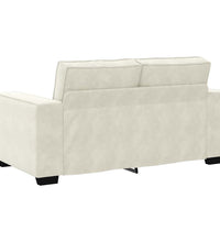 2-Sitzer-Sofa Creme 120 cm Samt