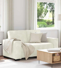 2-Sitzer-Sofa Creme 120 cm Samt