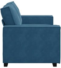 2-Sitzer-Sofa Blau 120 cm Samt