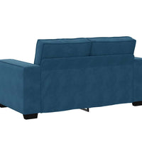 2-Sitzer-Sofa Blau 120 cm Samt