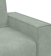 2-Sitzer-Sofa Hellgrau 140 cm Samt