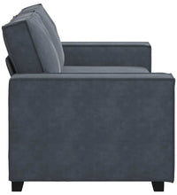 2-Sitzer-Sofa Dunkelgrau 140 cm Samt