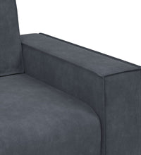 2-Sitzer-Sofa Dunkelgrau 140 cm Samt