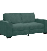 2-Sitzer-Sofa Dunkelgrün 140 cm Samt