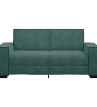 2-Sitzer-Sofa Dunkelgrün 140 cm Samt