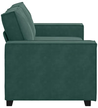 2-Sitzer-Sofa Dunkelgrün 140 cm Samt