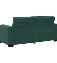 2-Sitzer-Sofa Dunkelgrün 140 cm Samt