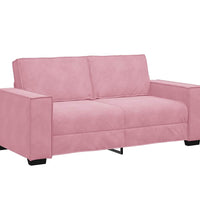 2-Sitzer-Sofa Rosa 140 cm Samt
