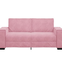 2-Sitzer-Sofa Rosa 140 cm Samt