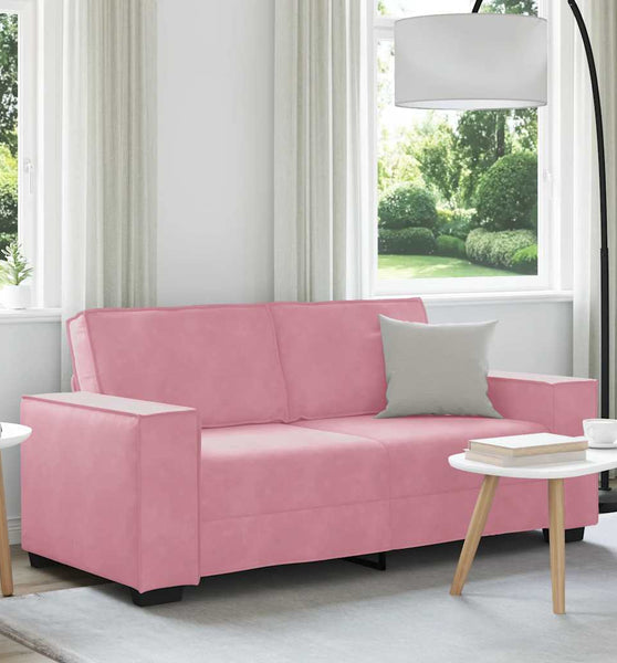 2-Sitzer-Sofa Rosa 140 cm Samt
