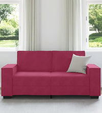 2-Sitzer-Sofa Weinrot 140 cm Samt