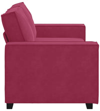2-Sitzer-Sofa Weinrot 140 cm Samt