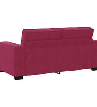 2-Sitzer-Sofa Weinrot 140 cm Samt