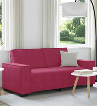 2-Sitzer-Sofa Weinrot 140 cm Samt