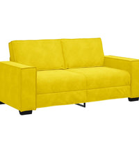 2-Sitzer-Sofa Gelb 140 cm Samt