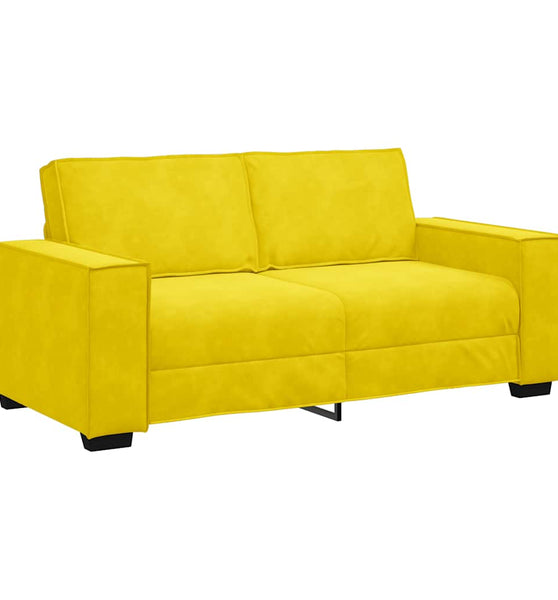 2-Sitzer-Sofa Gelb 140 cm Samt